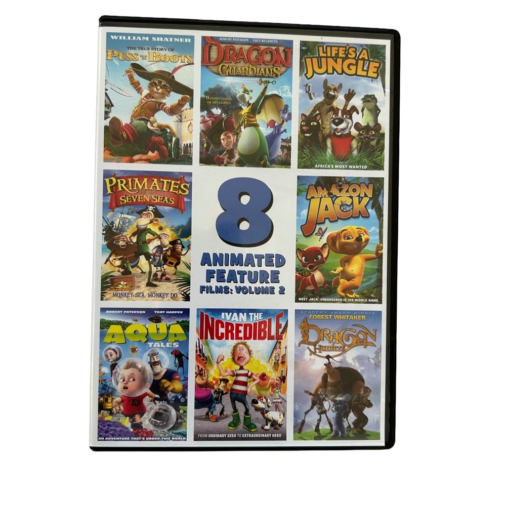 8 Animated Feature Films DVD‎